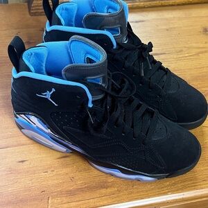 Jordan Black & Blue High-Top Basketball Sneakers